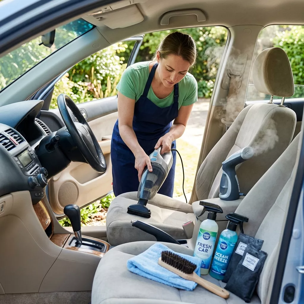 how to get smoke smell out of car