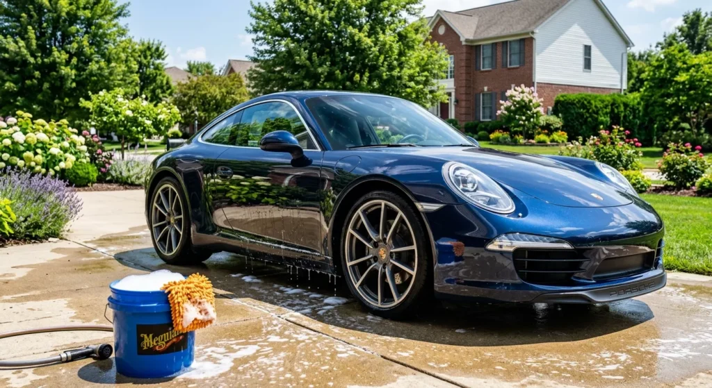 how to wash a car